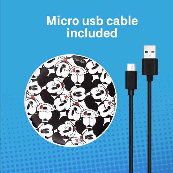 Disney Mickey Mouse Wireless Charging Pad- Wireless Charging Station - Picture 3 of 6